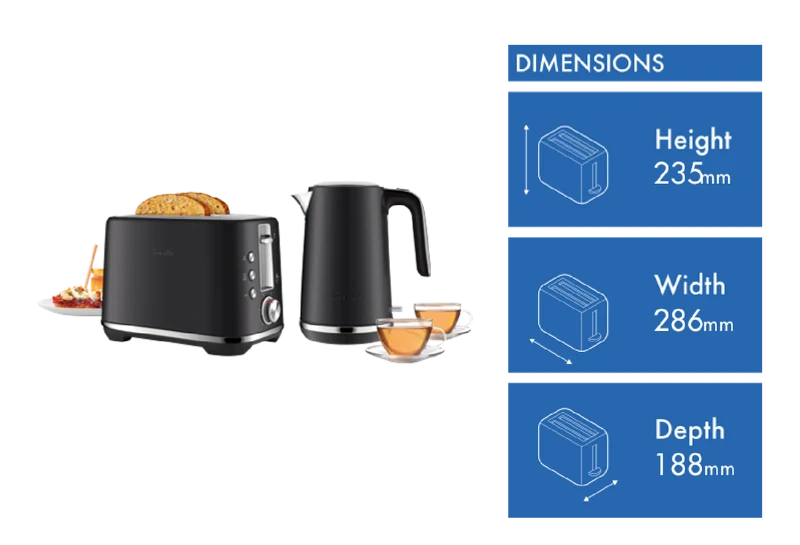 Breville The Brunch Duo Breakfast Pack Matte Black
