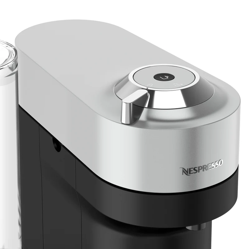 Nespresso Vertuo Pop+ Deluxe Capsule Coffee Machine Bundle Silver