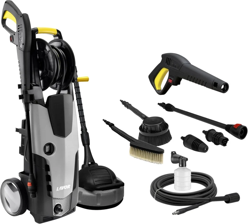 B-Ware Lavor Kaltwasser Hochdruckreiniger Reinigungsgerät Hdr Stm 160 Kit Grey Line535