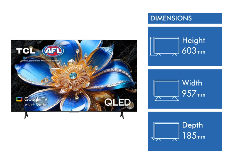 TCL 43" P7LS QLED Google TV with Gemini 2026