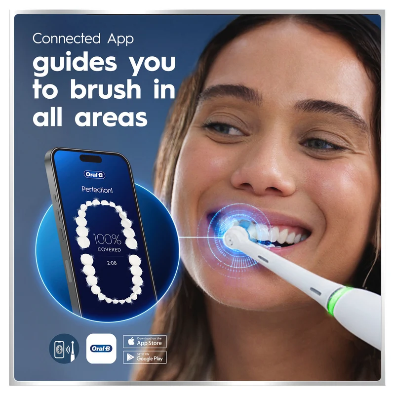 Oral B iO 6 Connected Coach Advanced Clean Electric Toothbrush White
