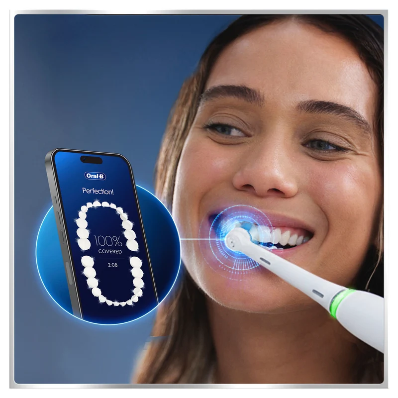 Oral B iO 6 Connected Coach Advanced Clean Electric Toothbrush White