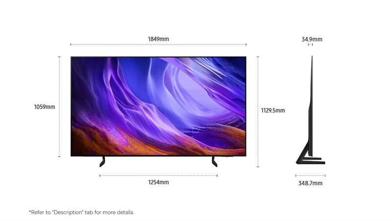 Samsung 83" OLED S85H 4K Smart AI TV 2026
