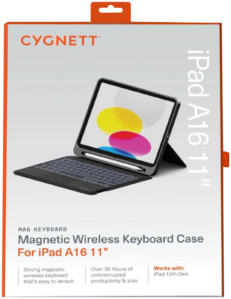 Cygnett iPad Air 11"/10.9" (10th Gen) Magnetic Wireless Keyboard Case