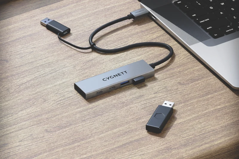 Cygnett 4-in-1 USB-C to USB-C USB-A Hub