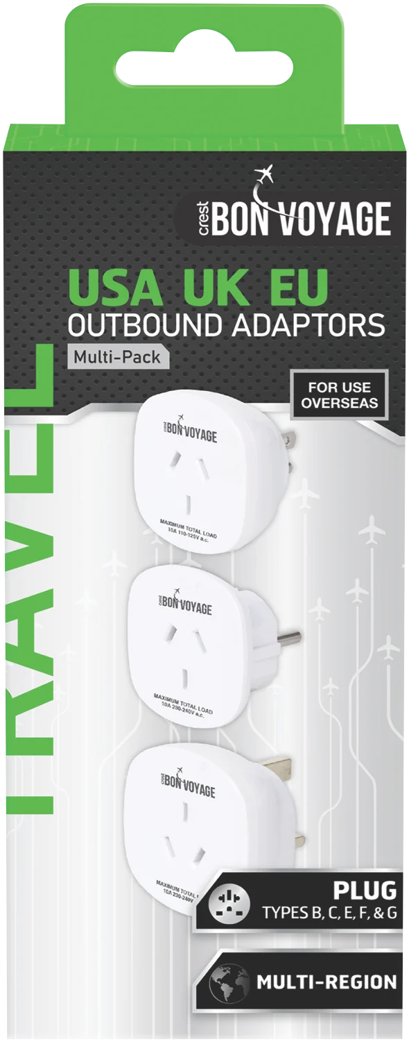 Bon Voyage Travel Adapter World Pack