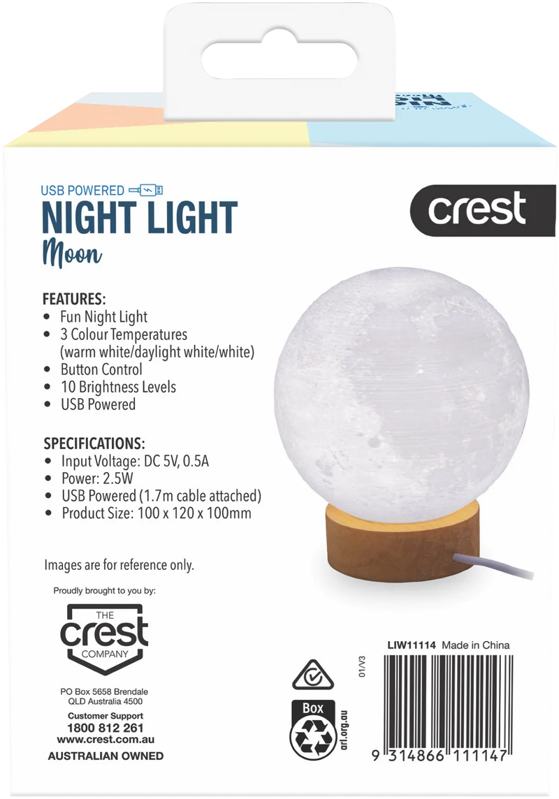 Crest Mini Changing Moon Night Light
