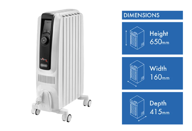 DeLonghi 1500W Dragon 4 Pro Oil Column Heater