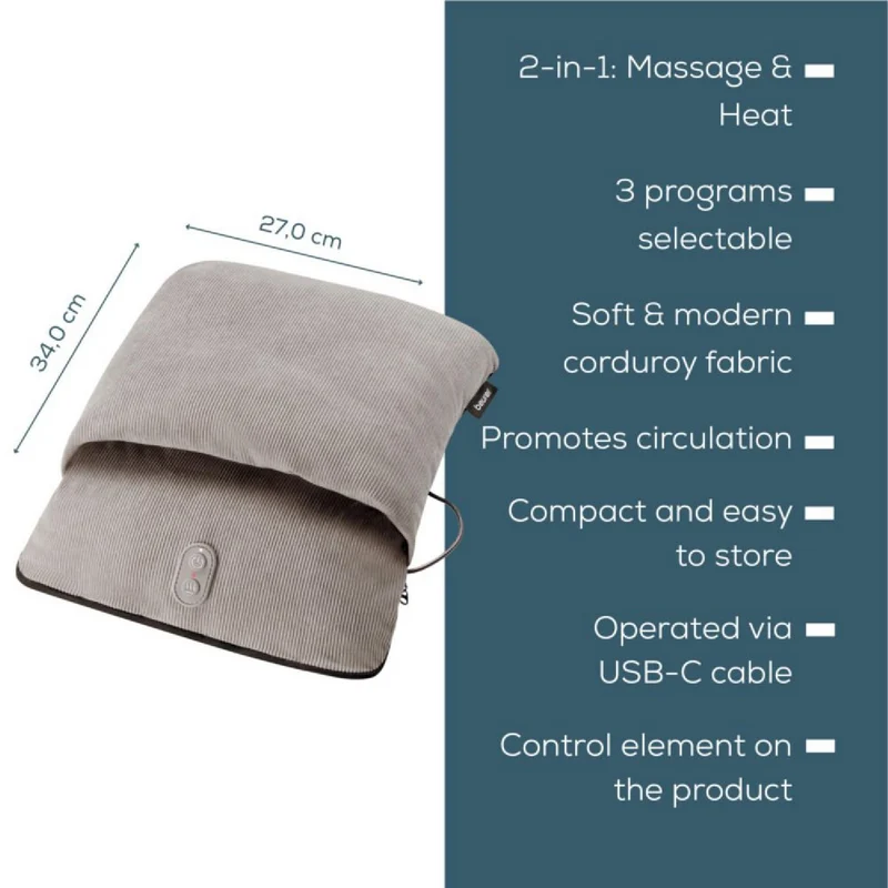 Beurer Foot Massage Cushion with Heat