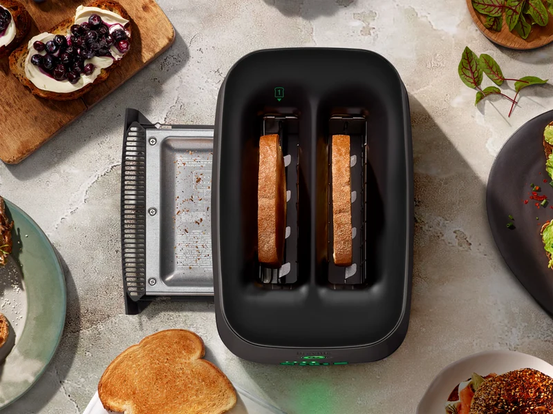 Breville The Eye Q 850 Auto 2 Slice Black Truffle Toaster