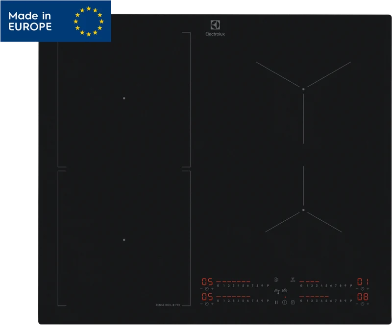 Electrolux 60cm 4 Zone Induction Cooktop with SaphirMatt SE Surface, Matte Black - 800 Series
