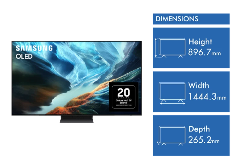 Samsung 65" OLED S90H 4K Smart AI TV 2026
