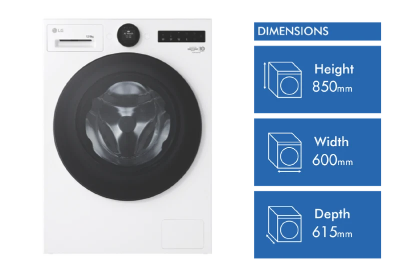 LG 12kg-8kg 10 Series AI Combo Washer Dryer