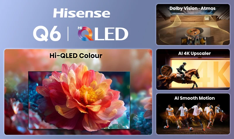 Hisense 85" Q6SAU 4K Hi-QLED Smart TV 2026