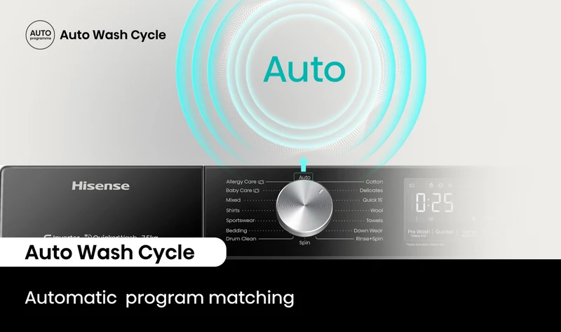 Hisense 7.5kg Series 3S Front Load Washer