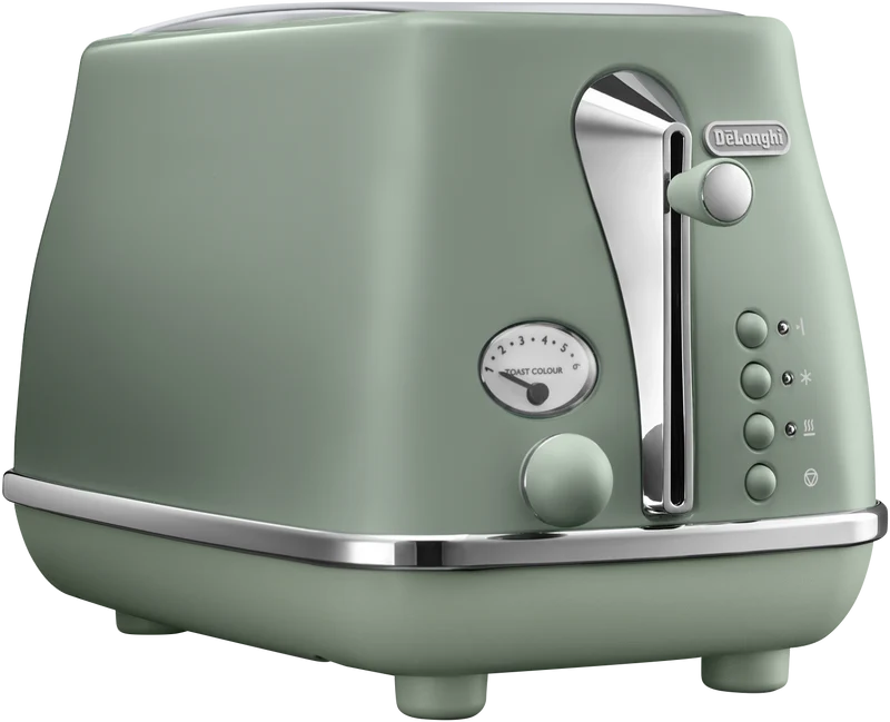 DeLonghi Icona Capitals 2 Slice Toaster Copenhagen Green