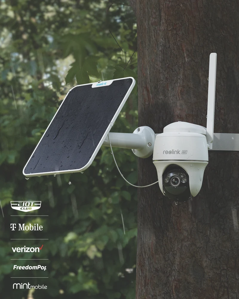 Reolink Go Ultra 4K 4G Pan Tilt Wireless Security Camera + Solar Panel
