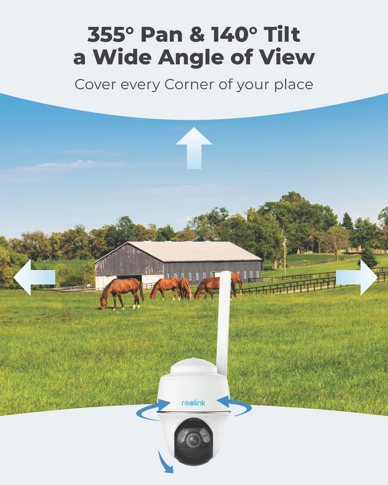 Reolink Go Ultra 4K 4G Pan Tilt Wireless Security Camera + Solar Panel