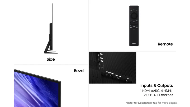 Samsung 65" OLED S85H 4K Smart AI TV 2026