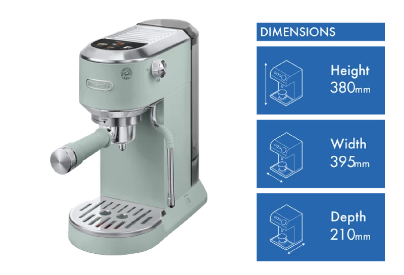 DeLonghi Dedica Duo With Cold Brew Coffee Machine Green