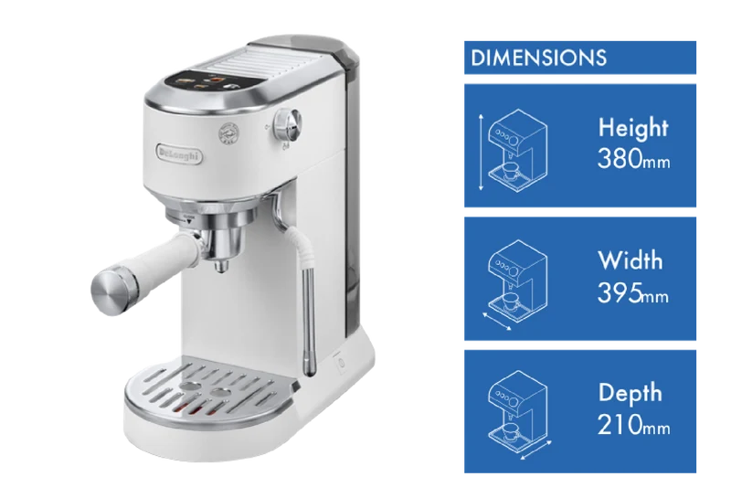 DeLonghi Dedica Duo With Cold Brew Coffee Machine White