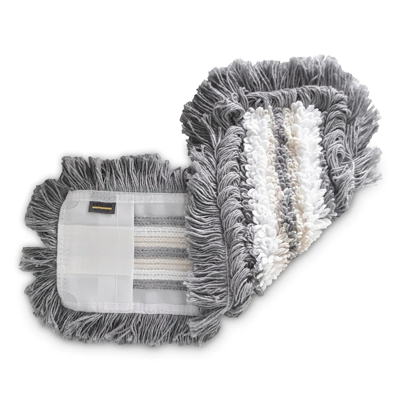 TrioMop (Tasche/Lasche), 50 cm, grau/weiß