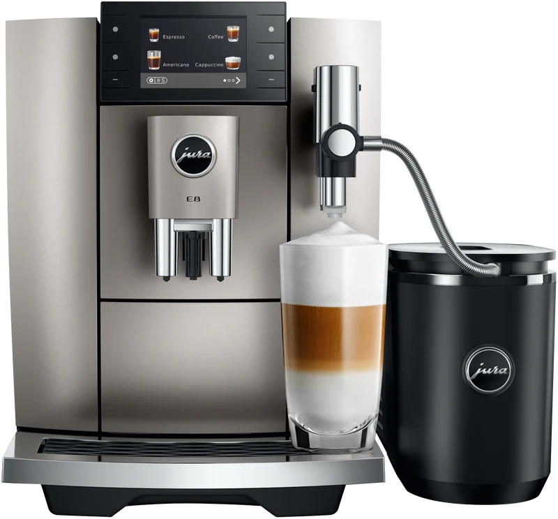 JURA E8 Midnight Silver Automatic Coffee Machine