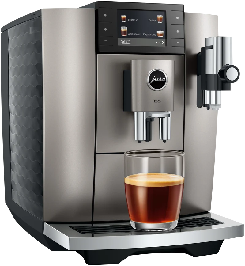 JURA E8 Midnight Silver Automatic Coffee Machine