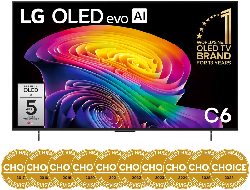 LG 42" OLED EVO AI C6 4K Smart TV 2026
