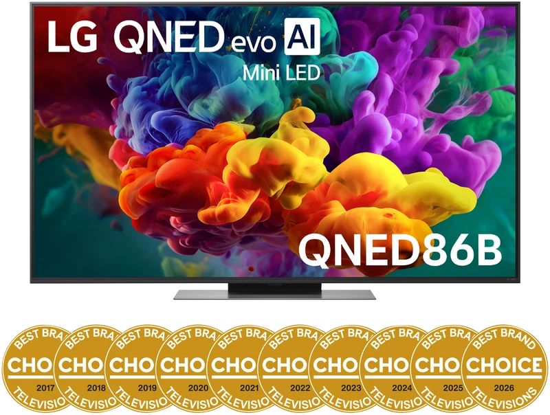 LG 55" QNED86B EVO AI Mini LED 4K Smart TV 2026