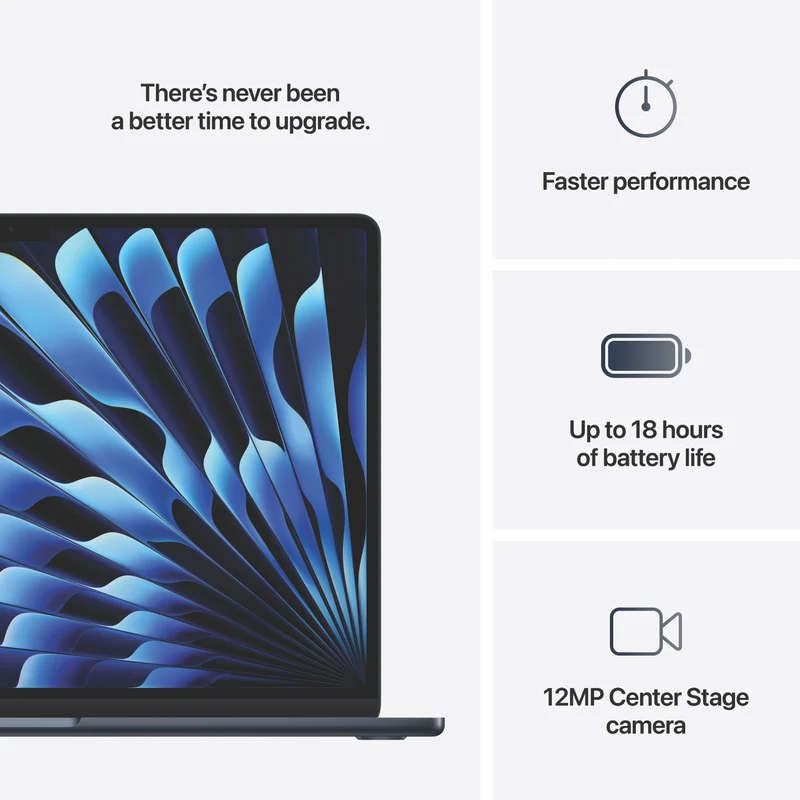 Apple MacBook Air 15" M4 chip 16GB 512GB - Midnight