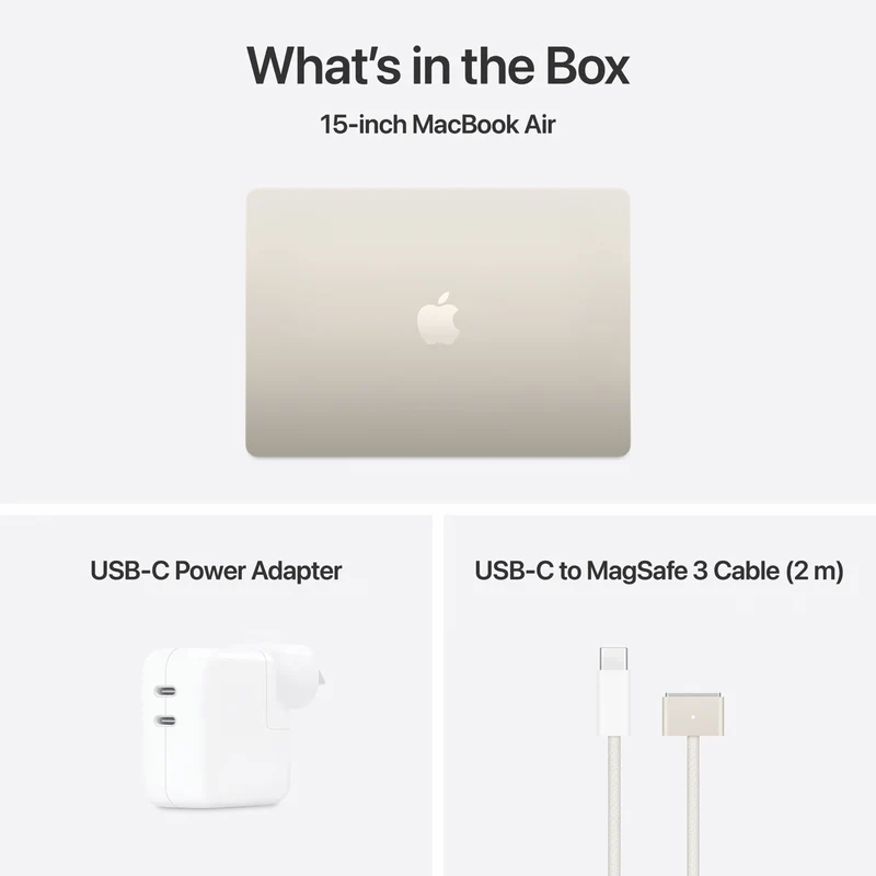 Apple MacBook Air 15" M4 chip 16GB 512GB - Starlight