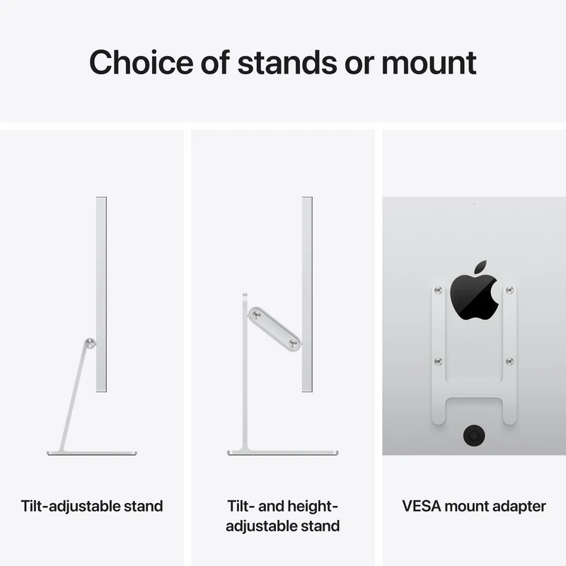 Apple Studio Display XDR - Standard glass Tilt and height-adjustable stand