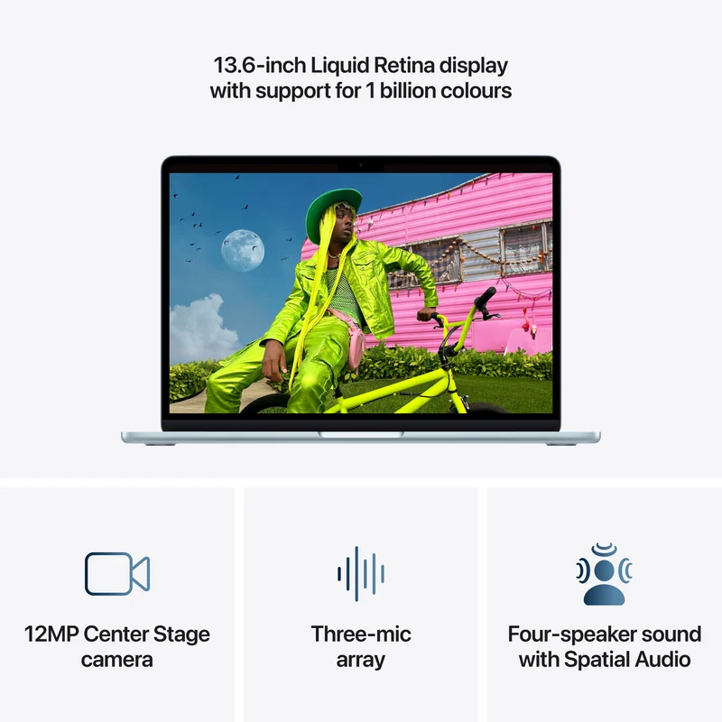 Apple MacBook Air 13" M5 chip 10-core CPU, 10-core GPU 16GB 1TB - Sky Blue