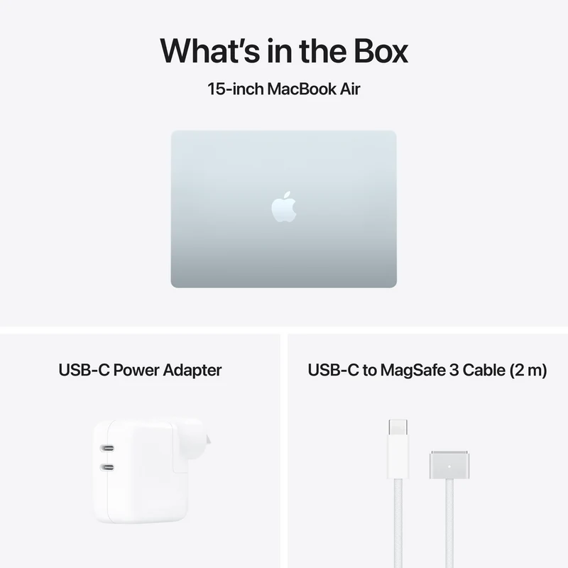 Apple MacBook Air 15" M5 chip 10-core CPU, 10-core GPU 24GB 1TB - Sky Blue
