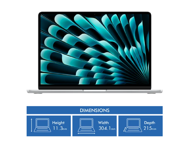 Apple MacBook Air 13" M5 chip 10-core CPU, 10-core GPU 24GB 1TB - Silver