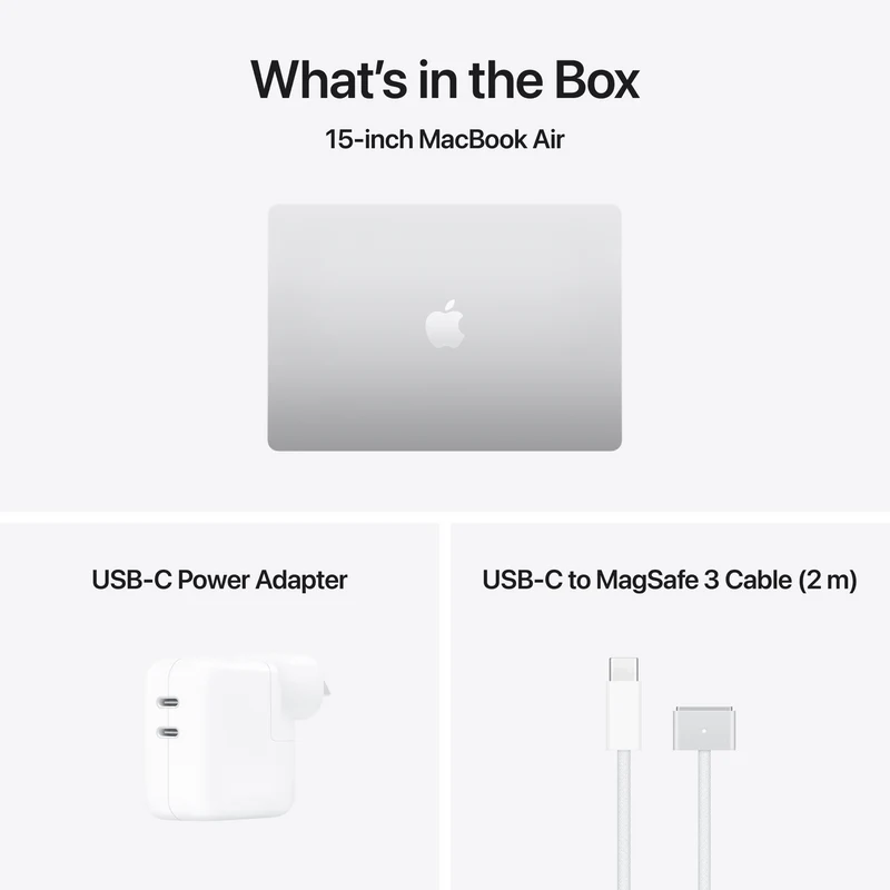 Apple MacBook Air 15" M5 chip 10-core CPU, 10-core GPU 24GB 1TB - Silver