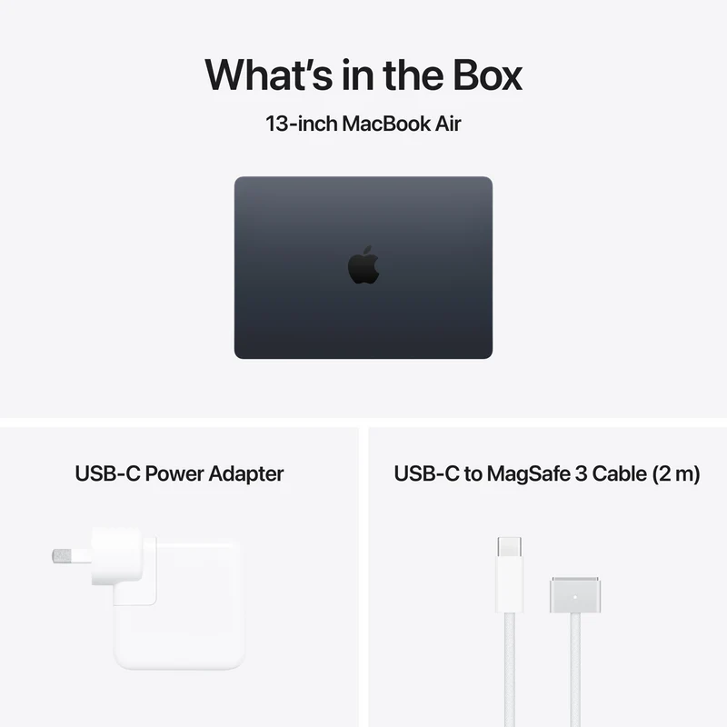 Apple MacBook Air 13" M5 chip 10-core CPU, 10-core GPU 24GB 1TB - Midnight