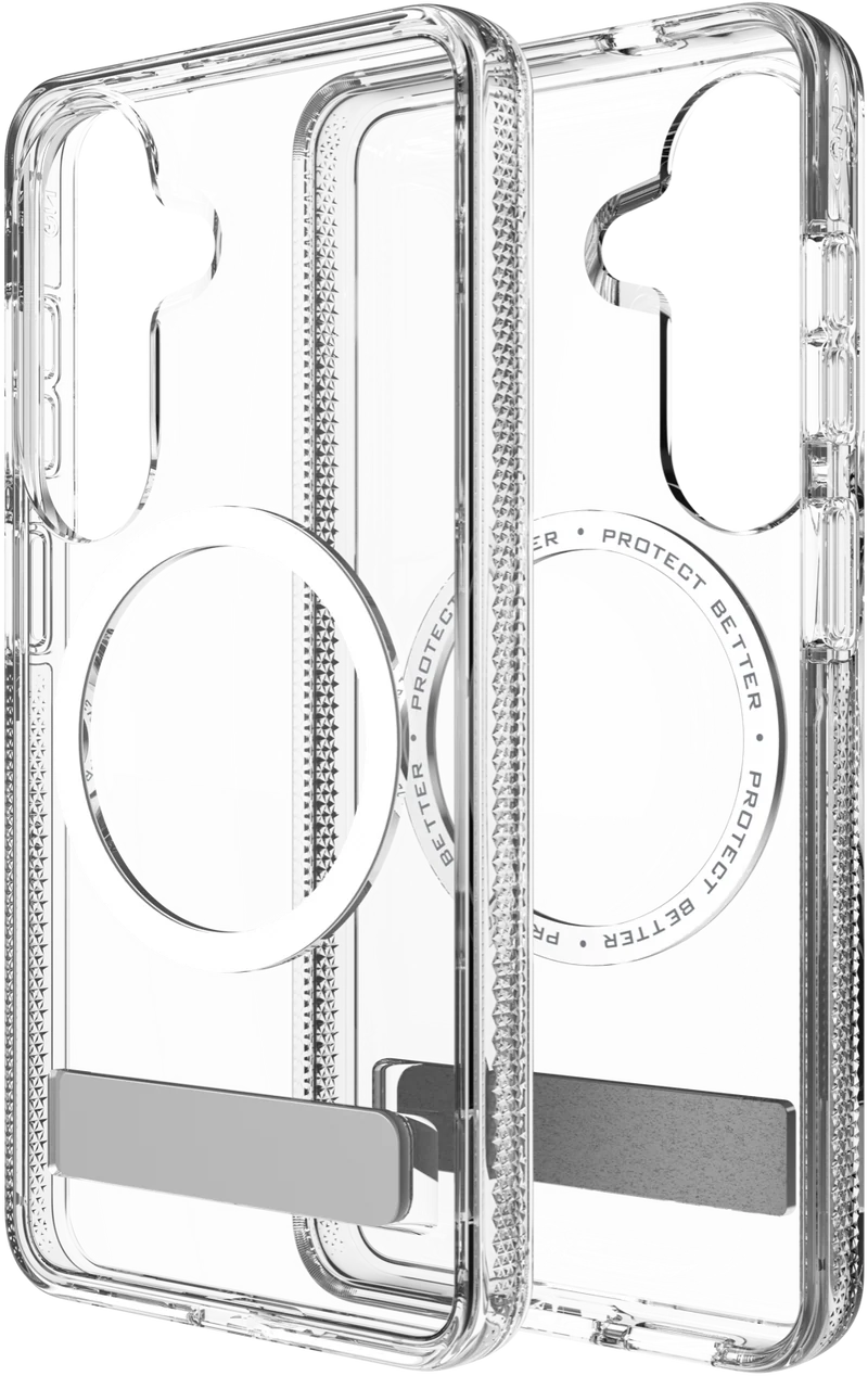 ZAGG Samsung Galaxy S26 Crystal Palace Snap Kickstand Case Clear