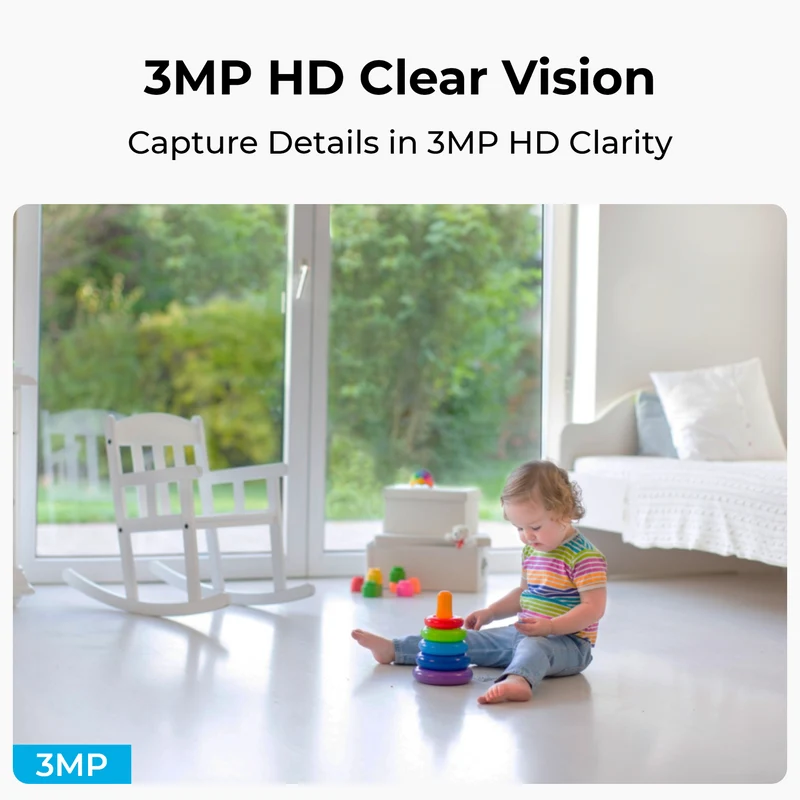 Reolink E321 3MP HD Indoor WiFi PT Security Camera