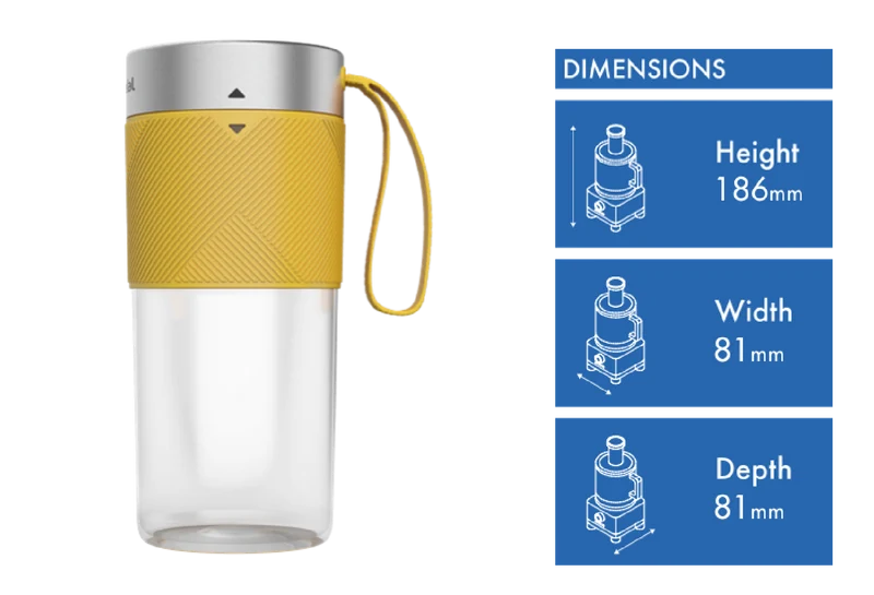 Tefal Lightmix Portable Blender Nest Yellow
