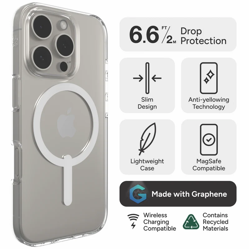 ZAGG Crystal Palace Lite Snap Case iPhone 16 Pro Max - Clear
