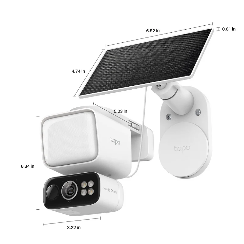 TP-LINK 2K Solar-Powered Floodlight Pan/Tilt Security Camera Kit