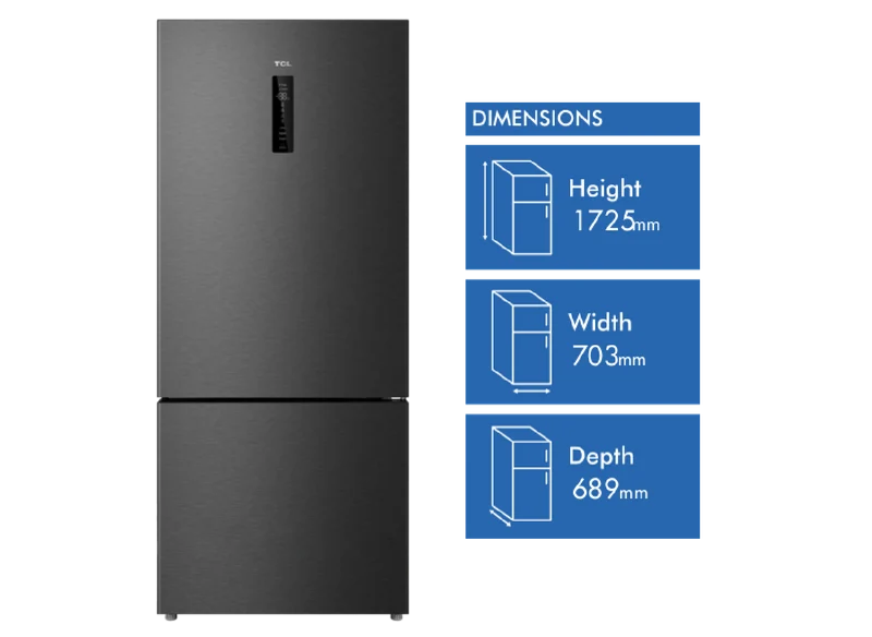 TCL 416L Bottom Mount Refrigerator