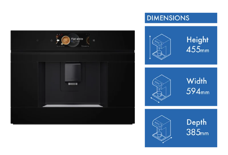Bosch Series 8, Built-In Fully Automatic Coffee Machine, Black