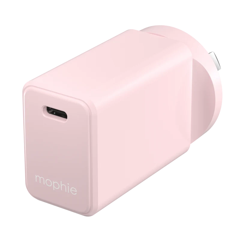 Mophie Essential 30W USB-C Wall Charger & C-C Cable Pink
