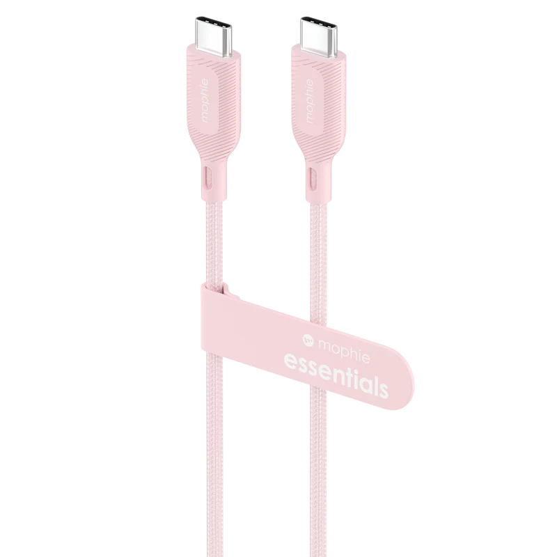 Mophie Essential 30W USB-C Wall Charger & C-C Cable Pink