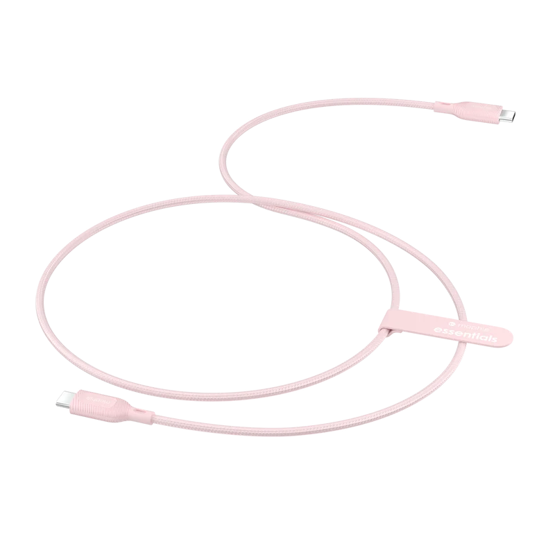 Mophie Essential 30W USB-C Wall Charger & C-C Cable Pink