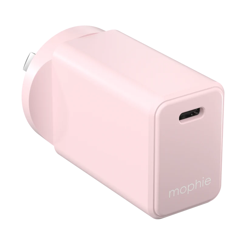 Mophie Essential 30W USB-C Wall Charger & C-C Cable Pink